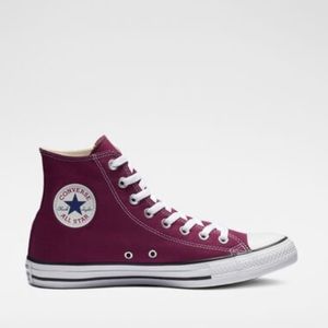 Women’s All Star High Top Maroon Converse